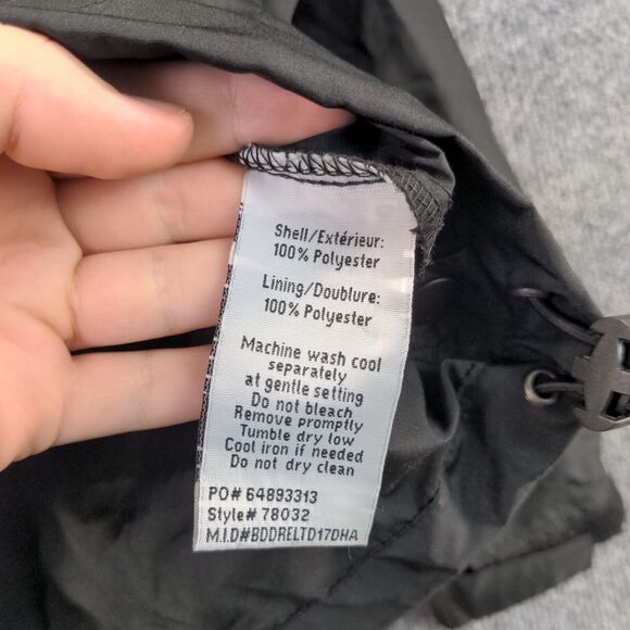North End McAlister's Windbreaker Jacket Women's Small Long Sleeve Black Poly - Picture 10 of 13